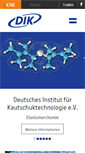 Mobile Screenshot of dikautschuk.de